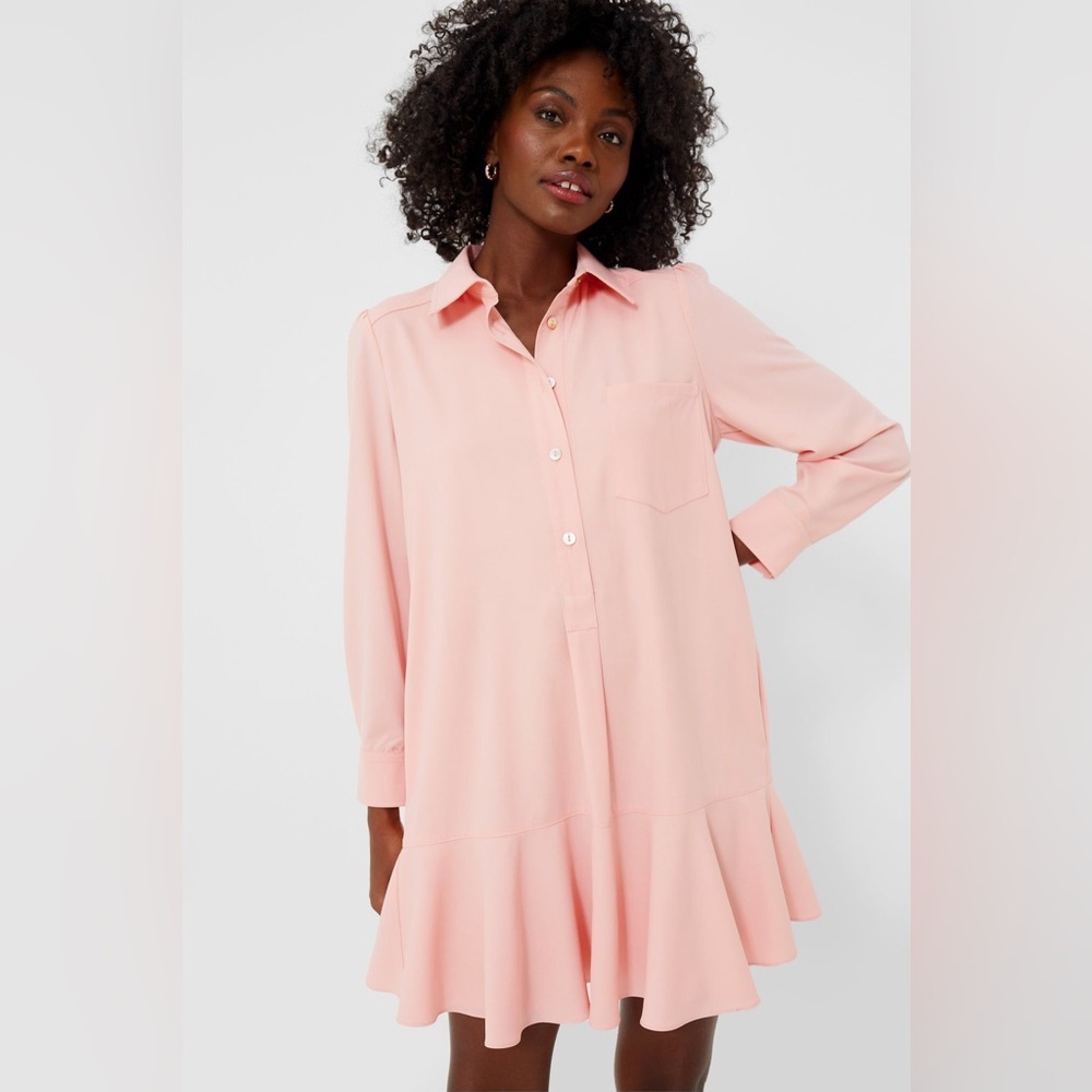 NWT Tuckernuck Spring Pink Callahan Shirt Dress